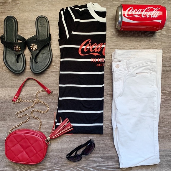 White Wide Leg Jeans - Picture 1 of 8